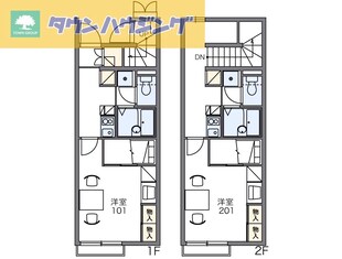 レオパレスグリーングレイスの物件間取画像